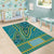 African Dashiki Area Rug Luxury Teal