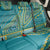 African Dashiki Back Car Seat Cover Luxury Teal