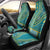 African Dashiki Car Seat Cover Luxury Teal