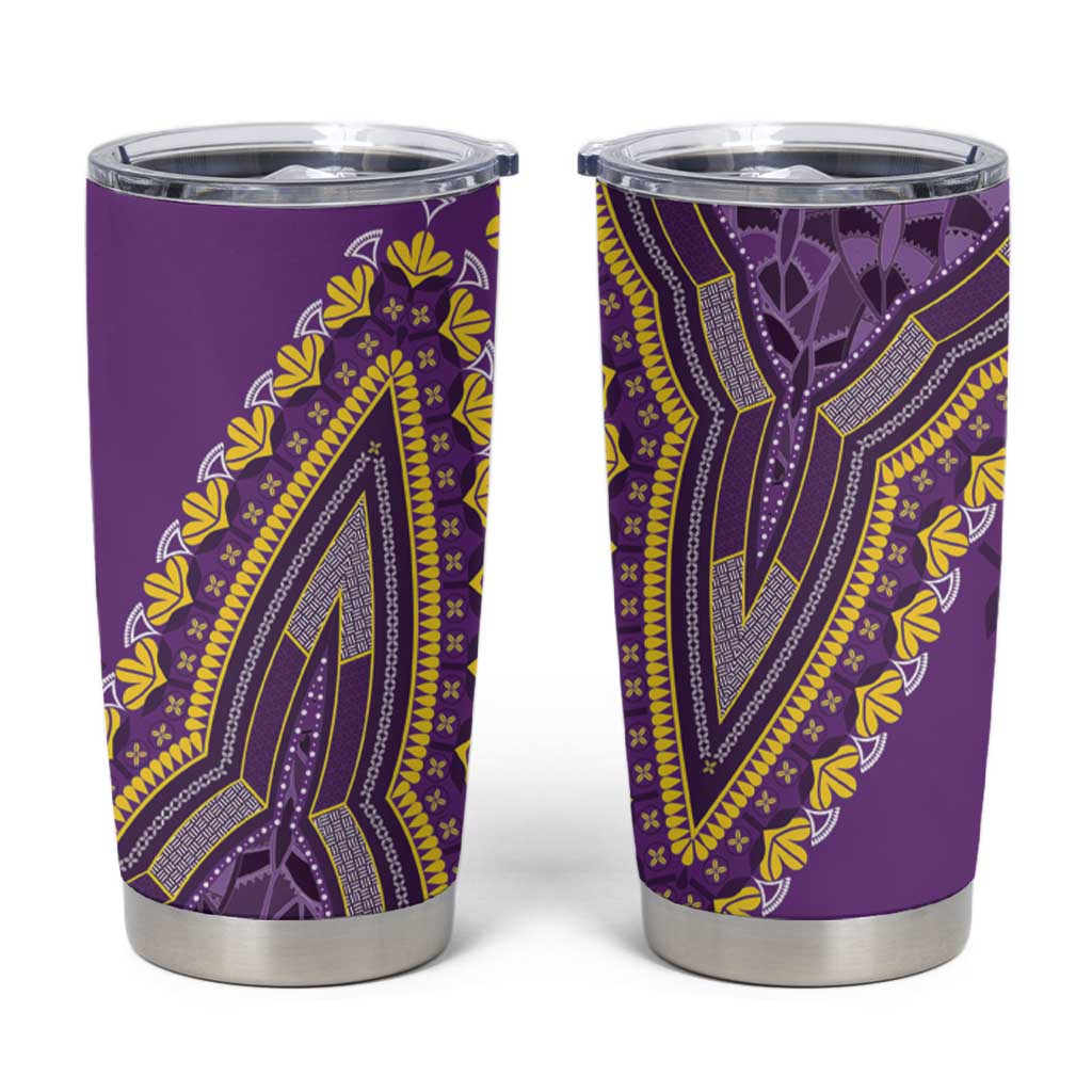 African Dashiki Tumbler Cup Luxury Violet - Wonder Print Shop