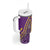 African Dashiki Tumbler With Handle Luxury Violet - Wonder Print Shop