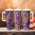 African Dashiki Tumbler With Handle Luxury Violet - Wonder Print Shop