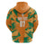 Ivory Coast Football Custom Zip Hoodie Les Elephants Champions - Wonder Print Shop