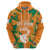 Ivory Coast Football Custom Zip Hoodie Les Elephants Champions - Wonder Print Shop