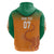 Ivory Coast Football Custom Zip Hoodie Ivory Elephants - Basic Style - Wonder Print Shop