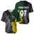 Personalised New Zealand Mix South Africa Rugby Baseball Jersey Protea Vs. Silver Ferns LT7 - Wonder Print Shop