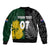 Personalised New Zealand Mix South Africa Rugby Bomber Jacket Protea Vs. Silver Ferns LT7 - Wonder Print Shop