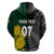 Personalised New Zealand Mix South Africa Rugby Hoodie Protea Vs. Silver Ferns - Wonder Print Shop