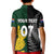 Personalised New Zealand Mix South Africa Rugby Kid Polo Shirt Protea Vs. Silver Ferns - Wonder Print Shop