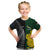 Personalised New Zealand Mix South Africa Rugby Kid T Shirt Protea Vs. Silver Ferns - Wonder Print Shop