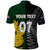 Personalised New Zealand Mix South Africa Rugby Polo Shirt Protea Vs. Silver Ferns - Wonder Print Shop