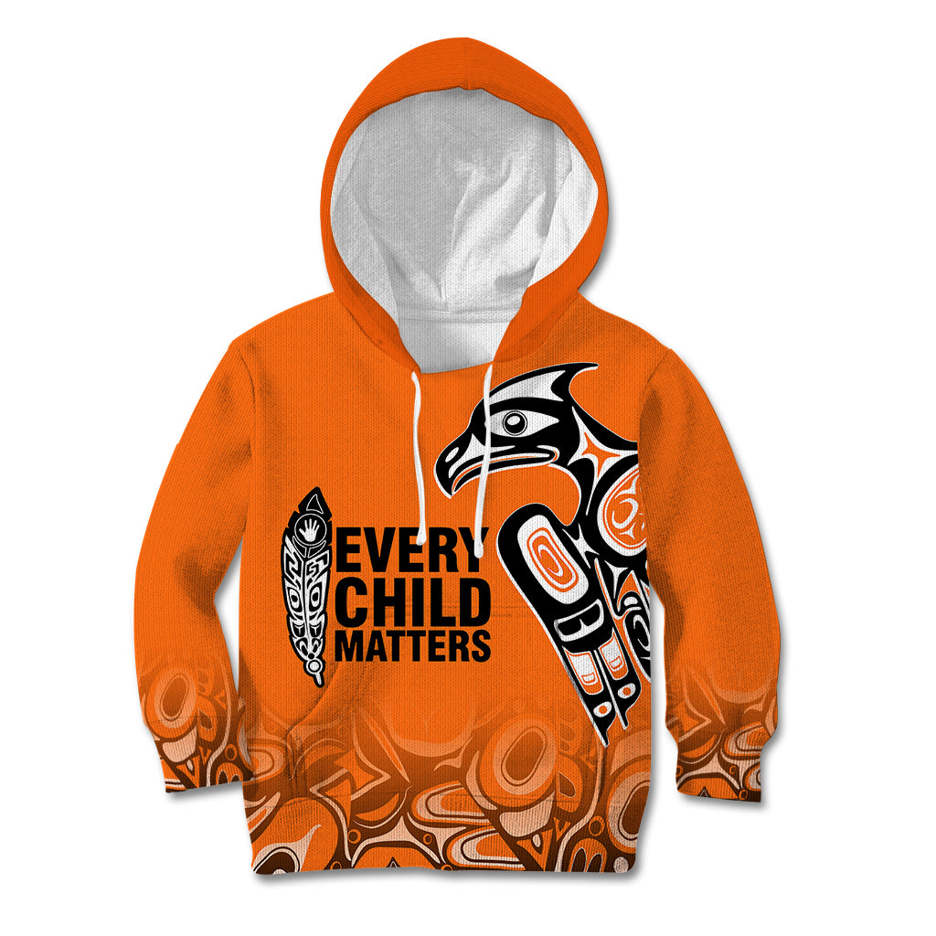 Canada Indigenous Kid Hoodie Aboriginal Bird Art - Every Child Matters - Wonder Print Shop