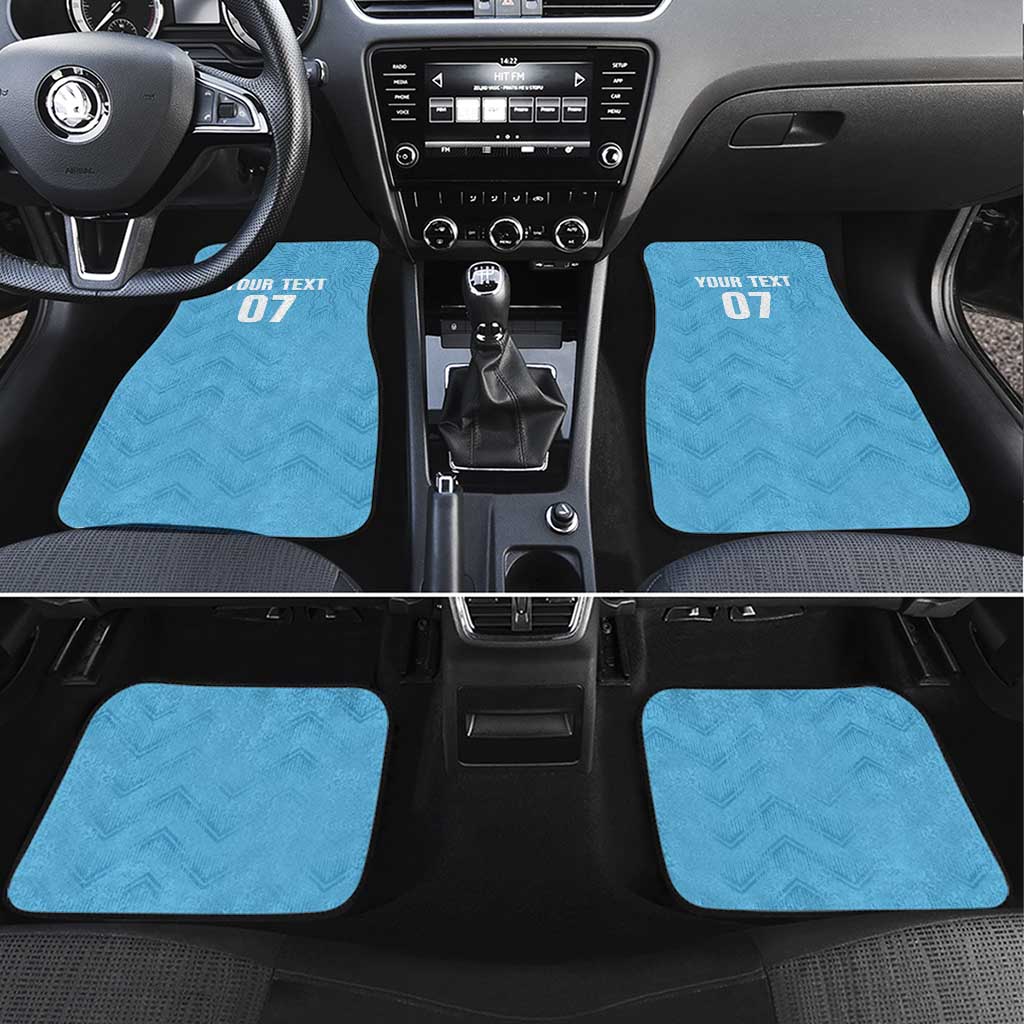 Uruguay Football 2024 Custom Car Mats Los Charruas Sol de Mayo Ornamental Style LT7 - Wonder Print Shop