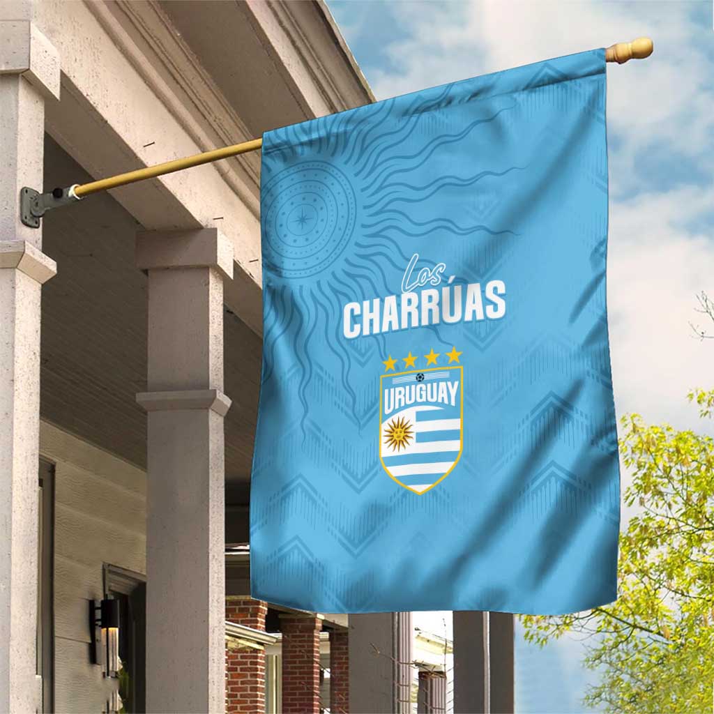 Uruguay Football 2024 Custom Garden Flag Los Charruas Sol de Mayo Ornamental Style - Wonder Print Shop