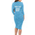 Uruguay Football 2024 Custom Long Sleeve Bodycon Dress Los Charruas Sol de Mayo Ornamental Style - Wonder Print Shop