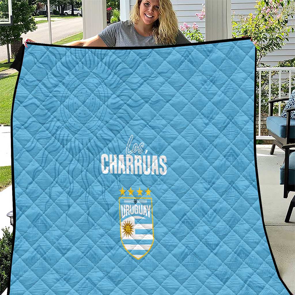 Uruguay Football 2024 Custom Quilt Los Charruas Sol de Mayo Ornamental Style