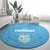 Uruguay Football 2024 Custom Round Carpet Los Charruas Sol de Mayo Ornamental Style