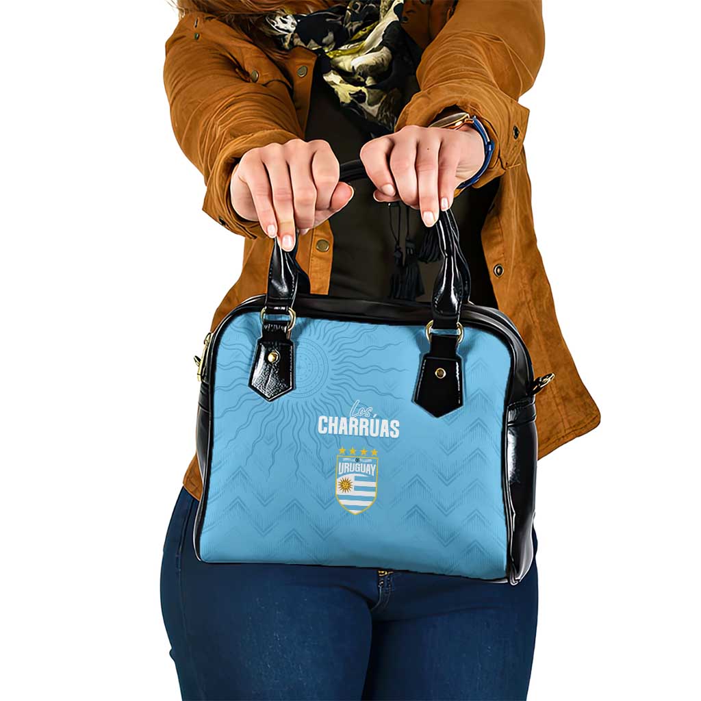 Uruguay Football 2024 Custom Shoulder Handbag Los Charruas Sol de Mayo Ornamental Style