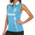 Uruguay Football 2024 Custom Women Sleeveless Polo Shirt Los Charruas Sol de Mayo Ornamental Style - Wonder Print Shop