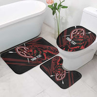 Kenya King Lion Personalized Bathroom Set Stylized Maasai Shield - Wonder Print Shop