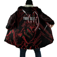Kenya King Lion Personalized Cloak Stylized Maasai Shield - Wonder Print Shop