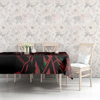 Kenya King Lion Personalized Tablecloth Stylized Maasai Shield - Wonder Print Shop