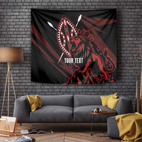 Kenya King Lion Personalized Tapestry Stylized Maasai Shield - Wonder Print Shop