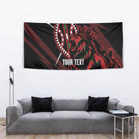 Kenya King Lion Personalized Tapestry Stylized Maasai Shield - Wonder Print Shop