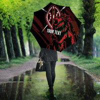 Kenya King Lion Personalized Umbrella Stylized Maasai Shield - Wonder Print Shop