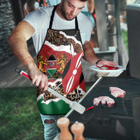 Kenya Grunge Apron Mix Animal Skin Pattern - Wonder Print Shop