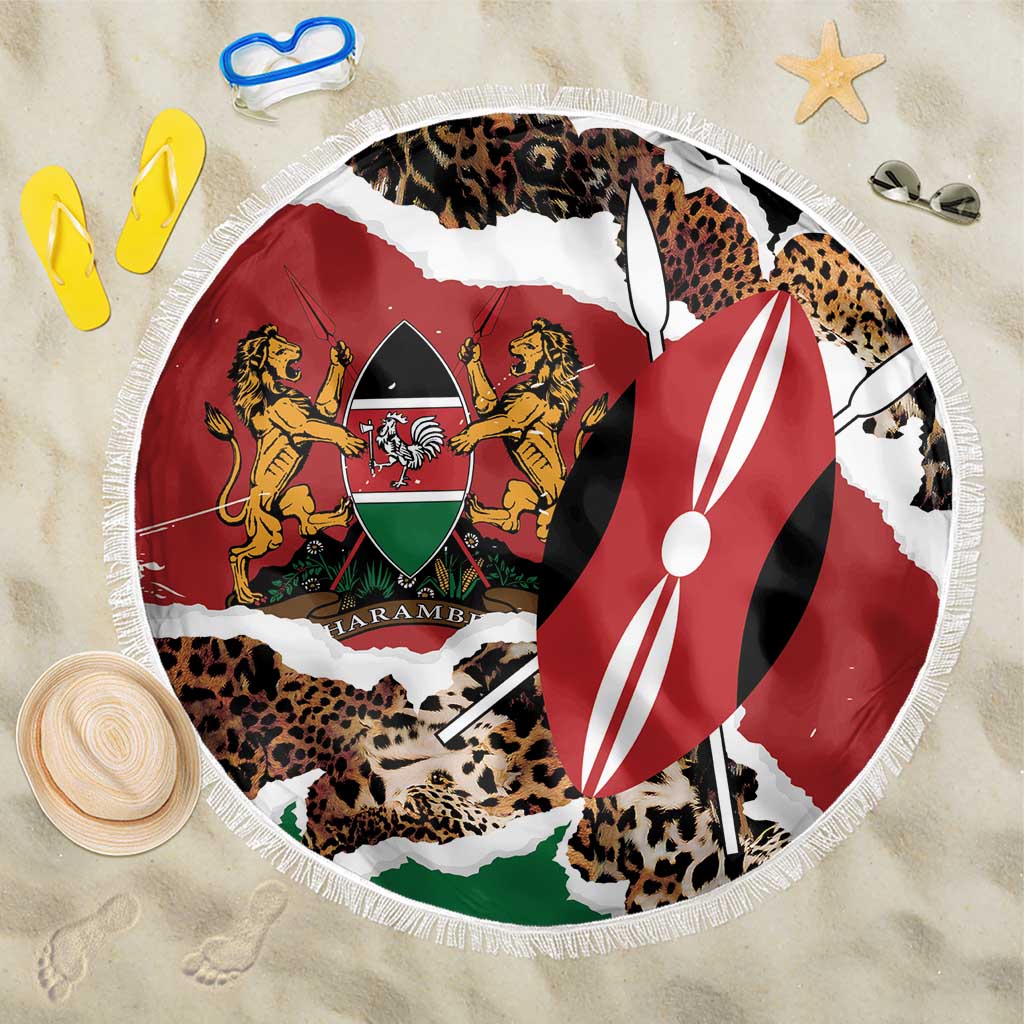 Kenya Grunge Beach Blanket Mix Animal Skin Pattern - Wonder Print Shop