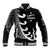 Personalised New Zealand Rugby Baseball Jacket Aotearoa Silver Fern Koru Maori Style LT7 - Wonder Print Shop