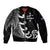 Personalised New Zealand Rugby Bomber Jacket Aotearoa Silver Fern Koru Maori Style LT7 - Wonder Print Shop