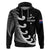 Personalised New Zealand Rugby Hoodie Aotearoa Silver Fern Koru Maori Style - Wonder Print Shop