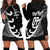 Personalised New Zealand Rugby Hoodie Dress Aotearoa Silver Fern Koru Maori Style - Wonder Print Shop