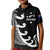 Personalised New Zealand Rugby Kid Polo Shirt Aotearoa Silver Fern Koru Maori Style - Wonder Print Shop