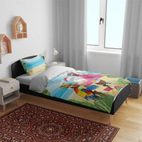 Have Yourself A Beachy Little Christmas Bedding Set with Santa Chilling - Wonder Print Shop
