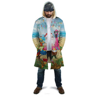 Have Yourself A Beachy Little Christmas Cloak with Santa Chilling - Wonder Print Shop