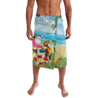Have Yourself A Beachy Little Christmas Lavalava with Santa Chilling - Wonder Print Shop