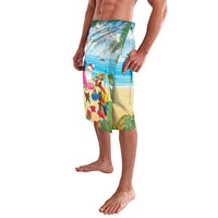 Have Yourself A Beachy Little Christmas Lavalava with Santa Chilling - Wonder Print Shop