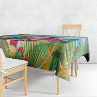 Have Yourself A Beachy Little Christmas Tablecloth with Santa Chilling - Wonder Print Shop