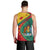 Grenada Men Tank Top Stars and Bougainvillea - Wonder Print Shop