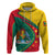 Grenada Zip Hoodie Stars and Bougainvillea - Wonder Print Shop