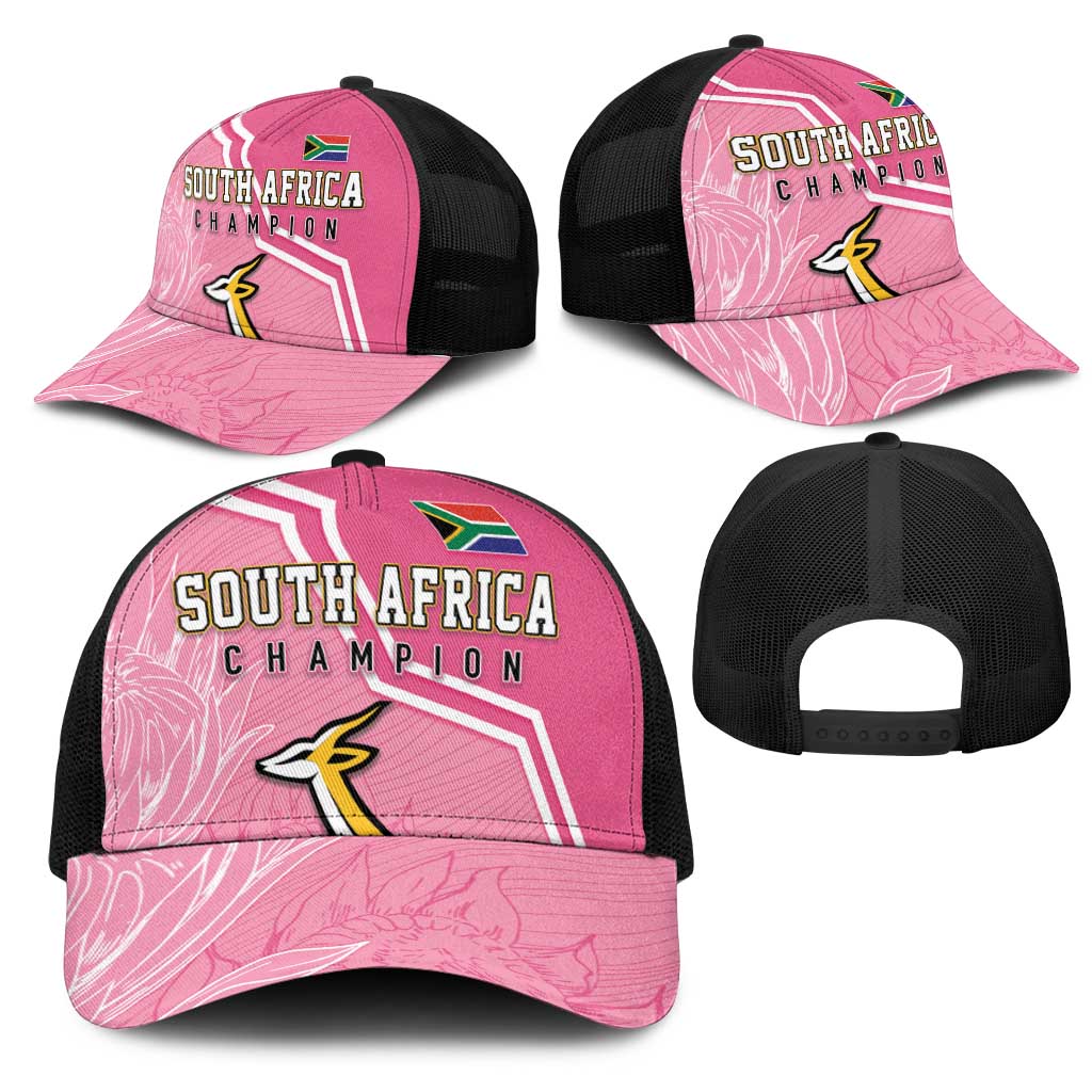 South Africa WC2026 Baseball Net Cap Springboks Special Pink