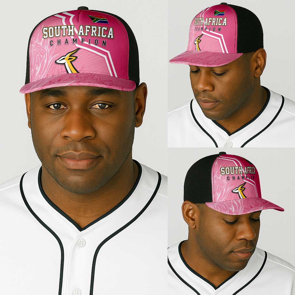 South Africa WC2026 Baseball Net Cap Springboks Special Pink