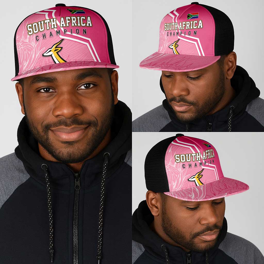 South Africa WC2026 Mesh Trucker Cap Springboks Special Pink