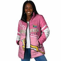 Personalized South Africa WC2026 Padded Jacket Springboks Special Pink