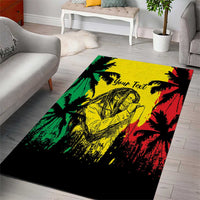 Reggae Soul B.Marley Personalized Area Rug Tropical Grunge