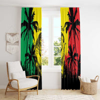 Reggae Soul B.Marley Personalized Window Curtain Tropical Grunge