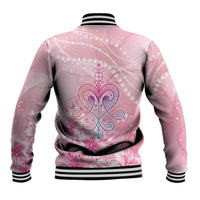 Afro Vodou Erzulie Freda Baseball Jacket Hibiscus & Pearls
